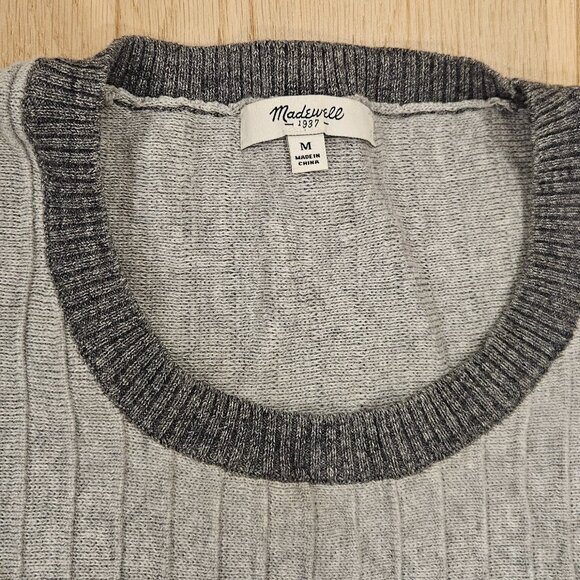 Madewell 100% cotton Colour and Texture block sweater - Picture 3 of 3